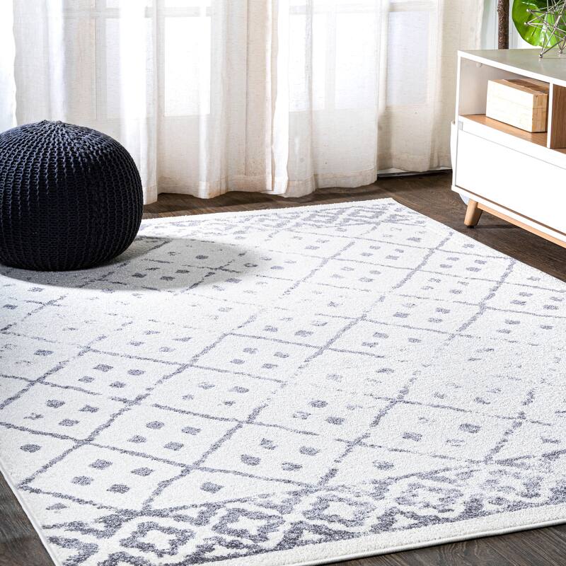 JONATHAN Y Hira Moroccan Geometric Diamond Area Rug