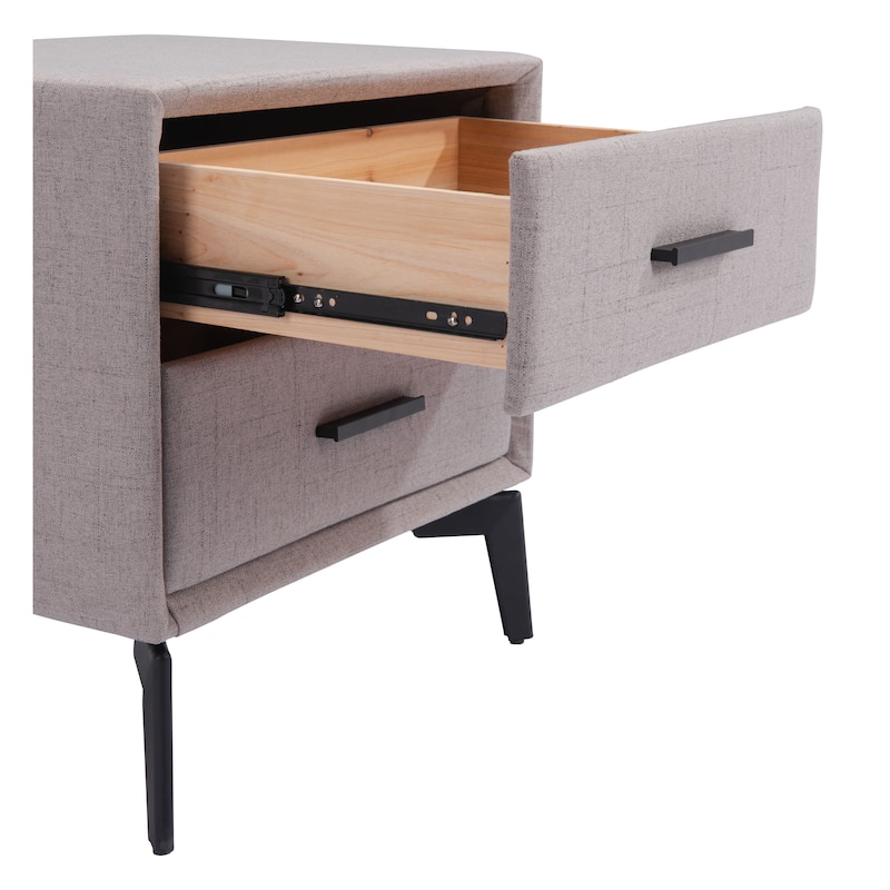 Halle Side Table Gray - 19.5" W x 15.7" D x 19.7" H