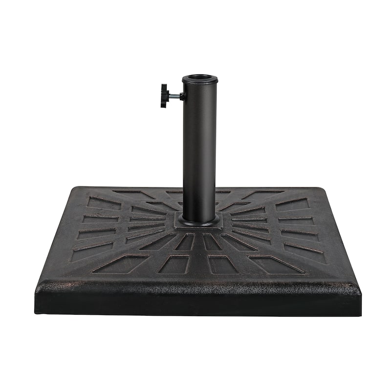 Square Resin Patio Market Umbrella Base Stand