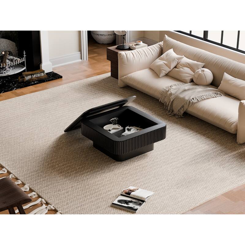 31.5'' Square Coffee Table with Storage