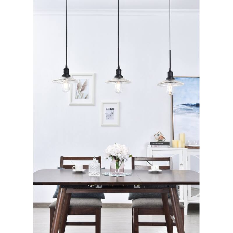 Waltz 3 light black Pendant