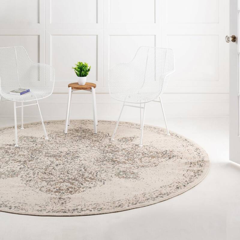 Contemporary Daisy Collection Area Rug
