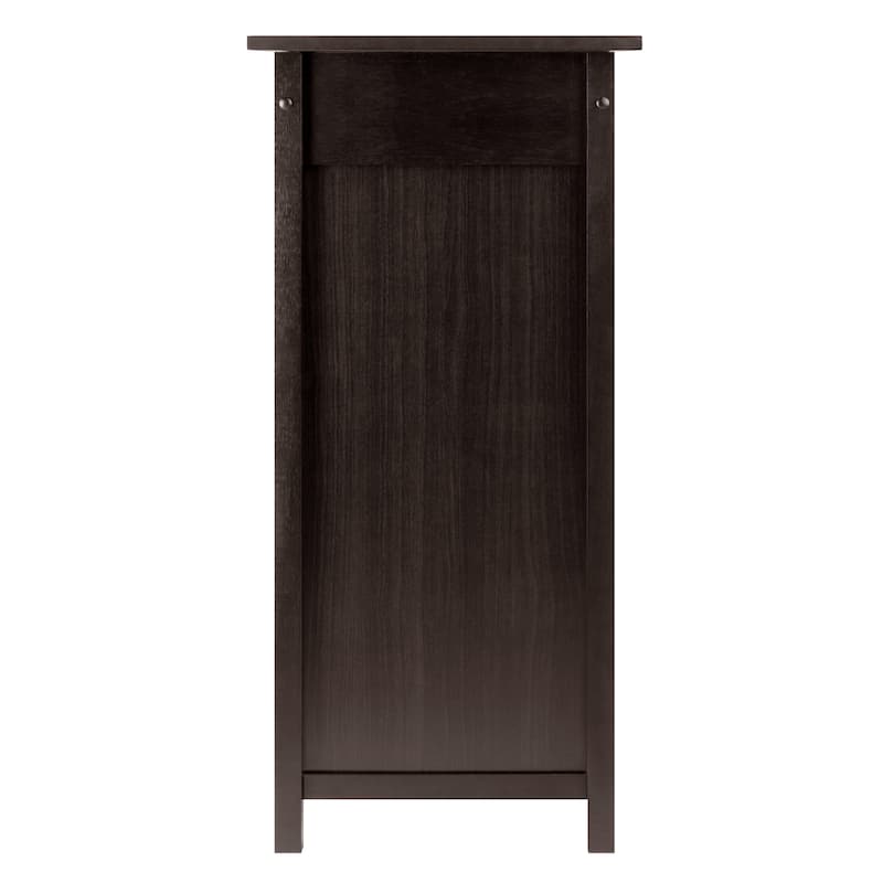 Wine Cabinet, Expandable Top, Espresso - 29.92 x 17.32 x 37.01 inches