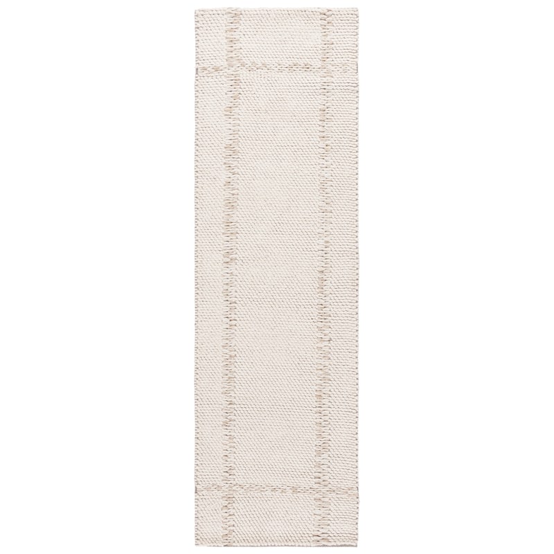 SAFAVIEH Hand-Loomed Natura Borgny Transitional Wool Rug - 2'3" x 8' Runner - Ivory
