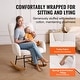 preview thumbnail 3 of 5, Rocking Chair Nursery, Glider Rocking Chair with Soft Seat and High Backrest, 250 lbs Weight Capacity Teddy Fabric