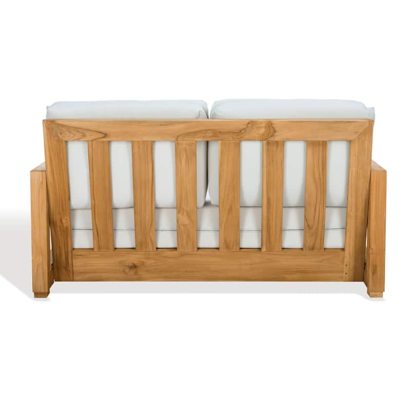 SAFAVIEH Couture Montford Brazilian Teak 2-Seat Bench - 53"W x 36"D x 27"H