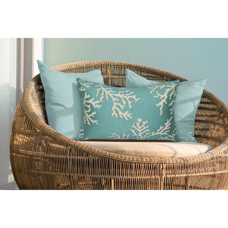 Liora Manne Marina Coral Edge Indoor/Outdoor Pillow