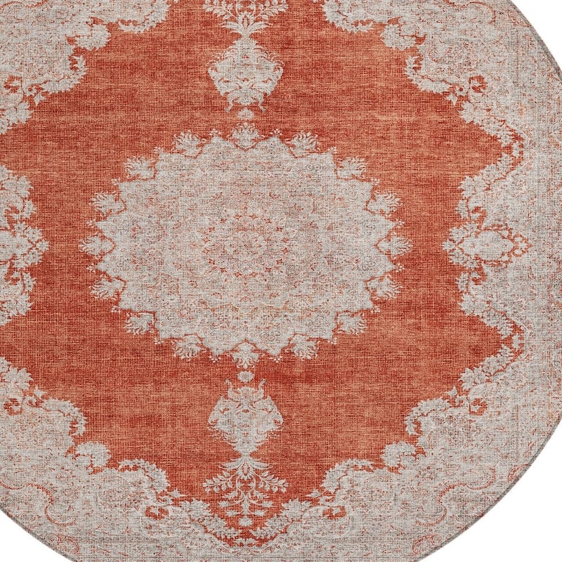 HomeRoots Oriental Traditional Rectangle Outdoor Rug