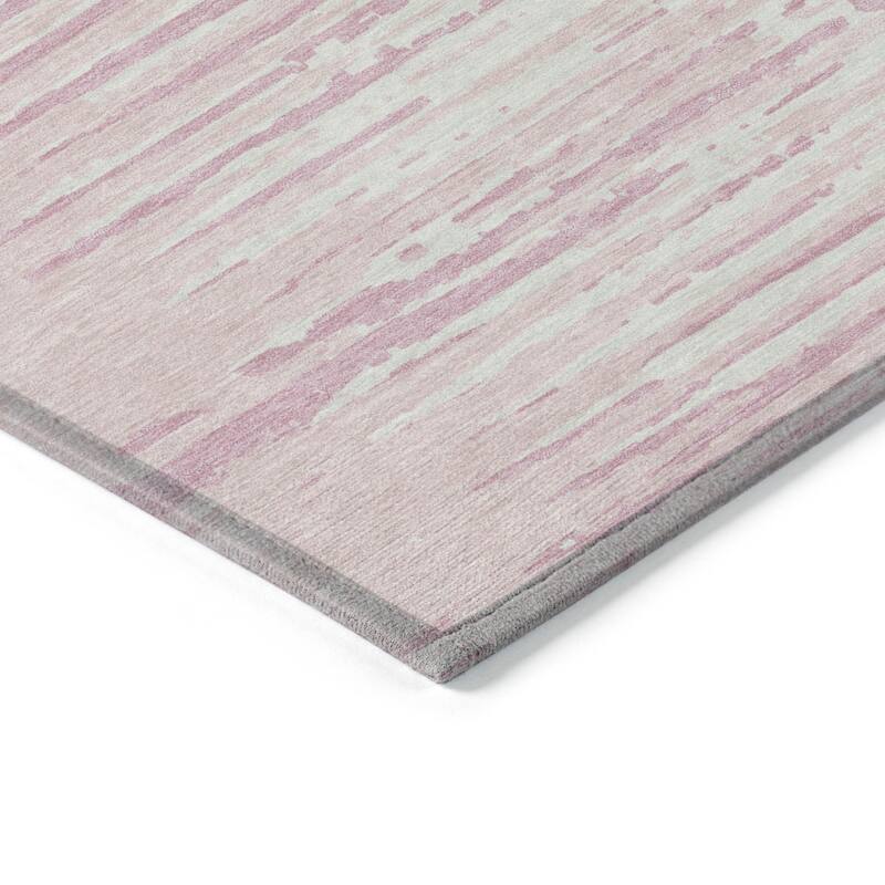 HomeRoots Striped Transitional Rectangle Outdoor Rug