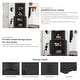 preview thumbnail 18 of 26, GDFStudio - Tall Corner Cabinet with Doors and Open Shelves, Space-Saving Storage Cabinet