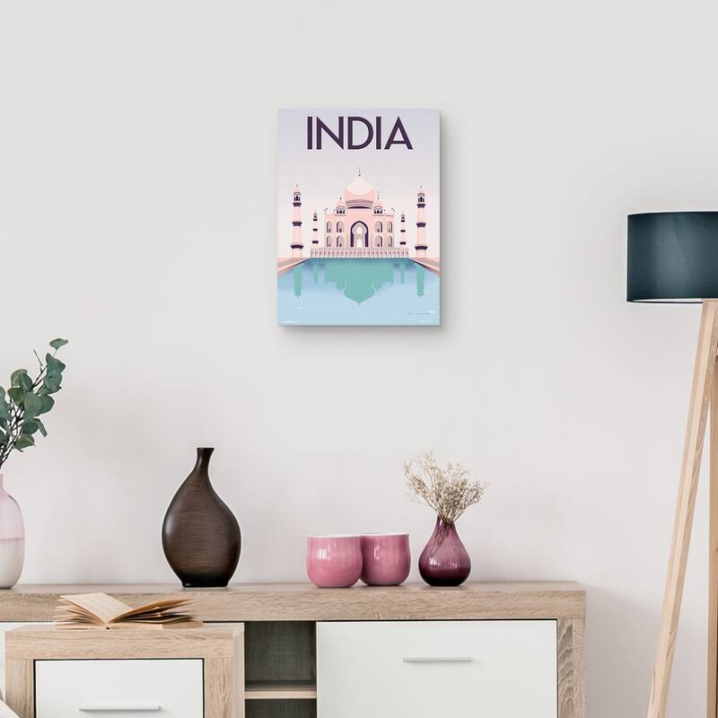India Canvas Art Print
