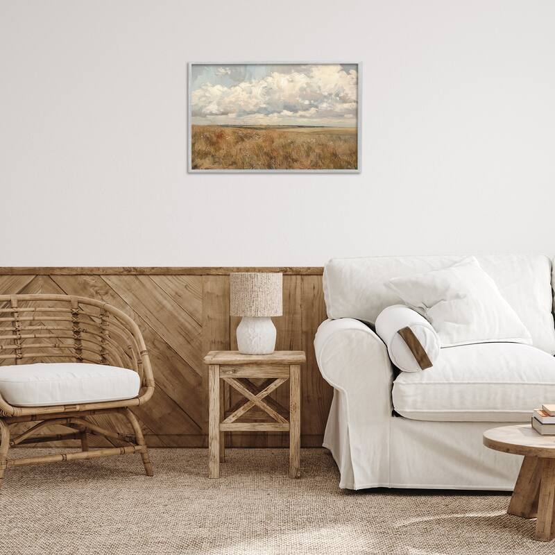 Stupell Wide Open Farm Field Framed Giclee Art Design By LSR Creative Studio