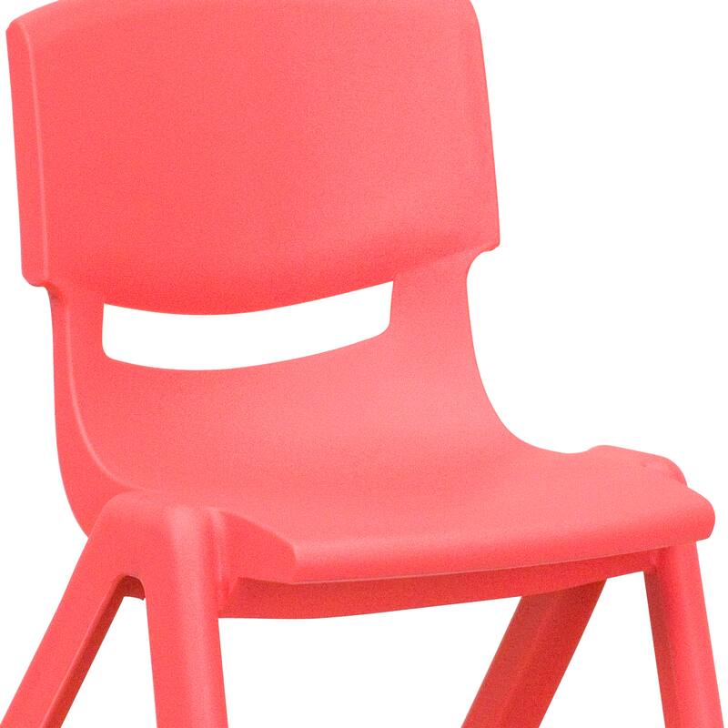 2 Pack Plastic Stackable School Chair with 12"H Seat, Preschool Seating