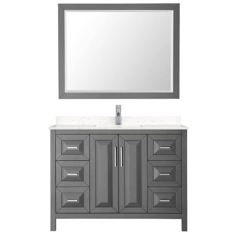 Wyndham Collection Daria 48" Free Standing Single Basin Vanity Set