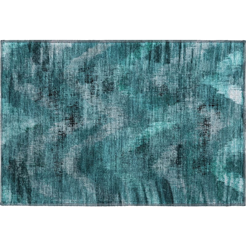 Premium Washable Super Soft Brushstrokes Modern V Mayfield Rug