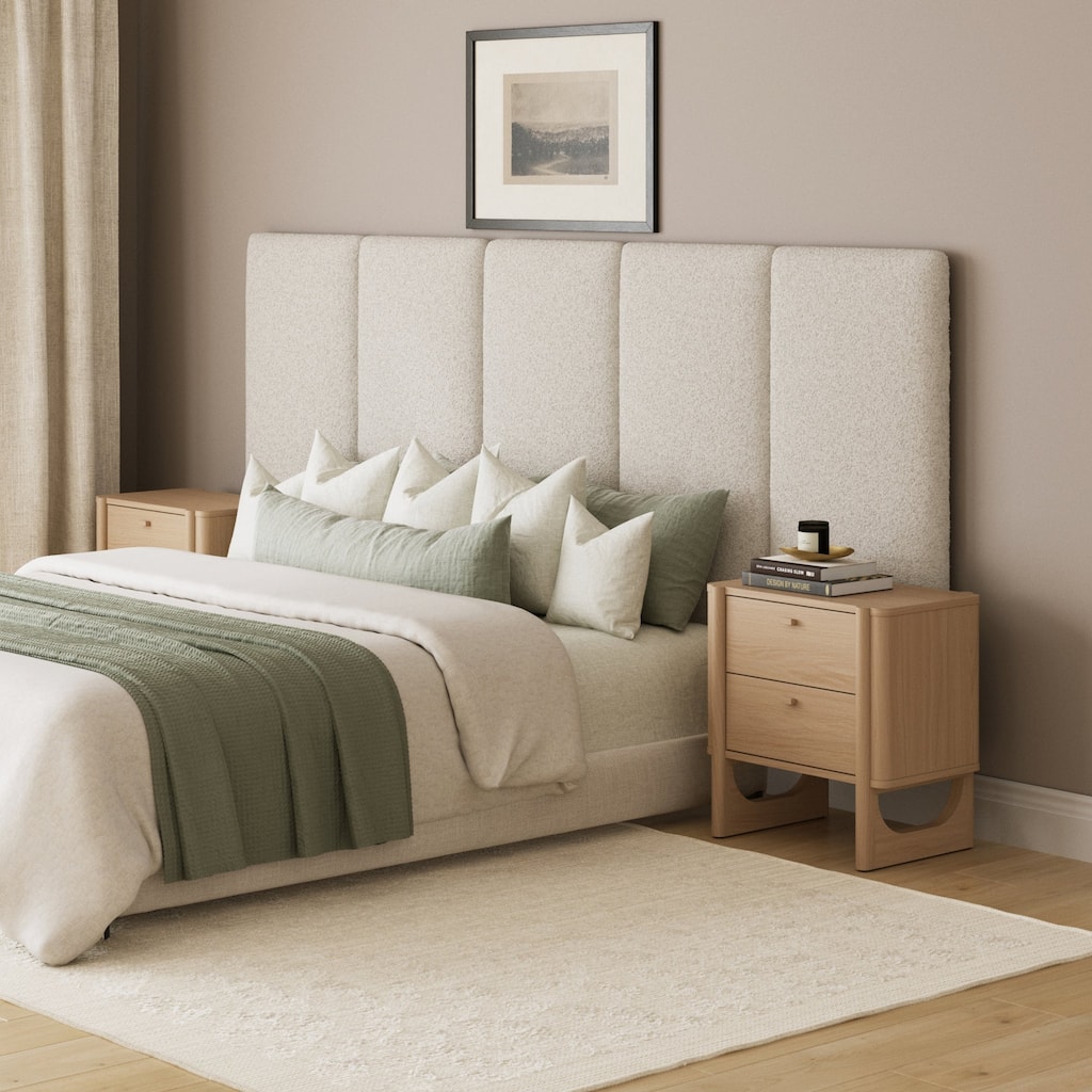 Marissa Boucle Wall Mounted Upholstered Headboard