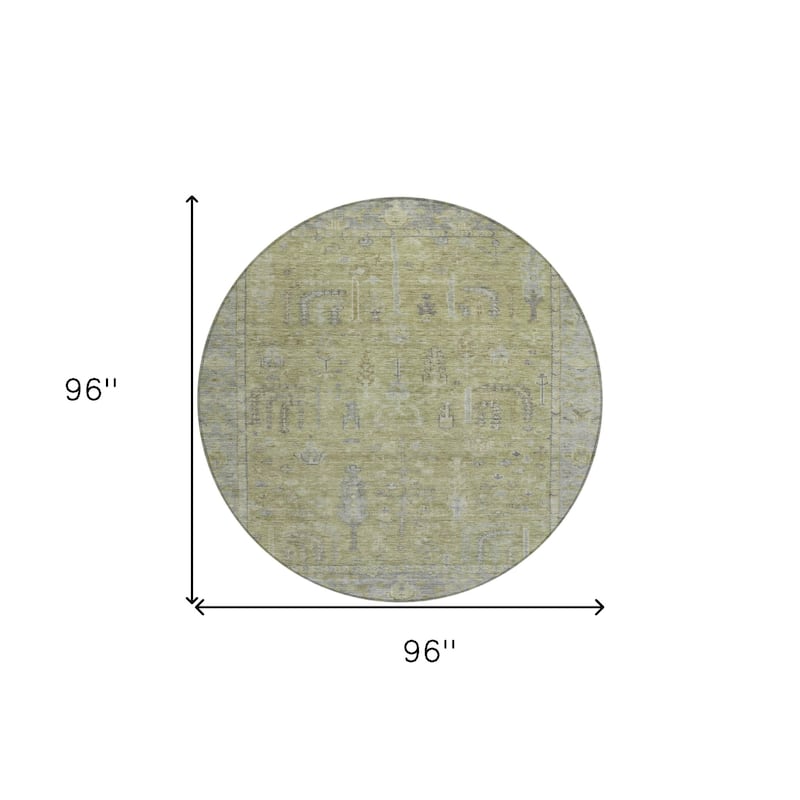HomeRoots Oriental Traditional Rectangle Outdoor Rug