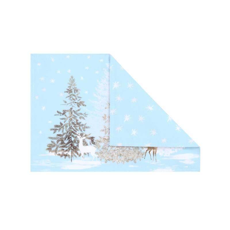 Laural Home Winter Wonderland Placemat Set of 4 - 13" x 19"
