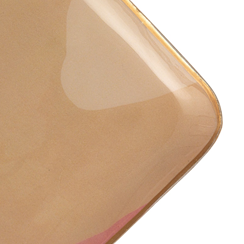 Abstract Enameled Metal Trays