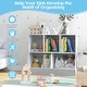 preview thumbnail 7 of 23, 5-Cube Wooden Kids Toy Storage Organizer with Anti-Tipping Kits - 35.5" x 16" x 30"
