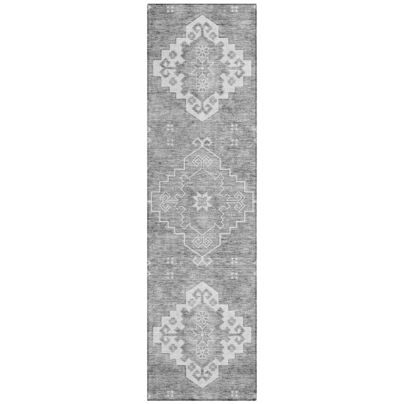 Machine Washable Indoor/ Outdoor Chantille Traditional Boho Rug