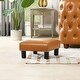preview thumbnail 20 of 130, The Curated Nomad Performance Fabric Stardust Square Upholstered Footstool Ottoman