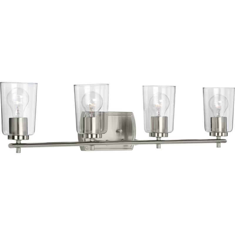 Progress Lighting Adley 4 Light 32" Wide Bathroom Vanity Light - Brushed Nickel