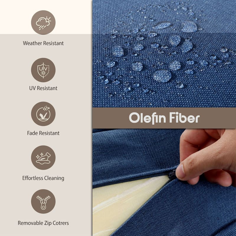 Meyreso 3-Piece Wicker Patio Swivel Glider Chairs with 6-Inch Thick Cushions and Side Table