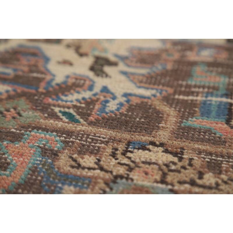 Pink Tabriz Persian Area Rug Hand-Knotted Traditional Wool Carpet - 9'8" x 12'8"