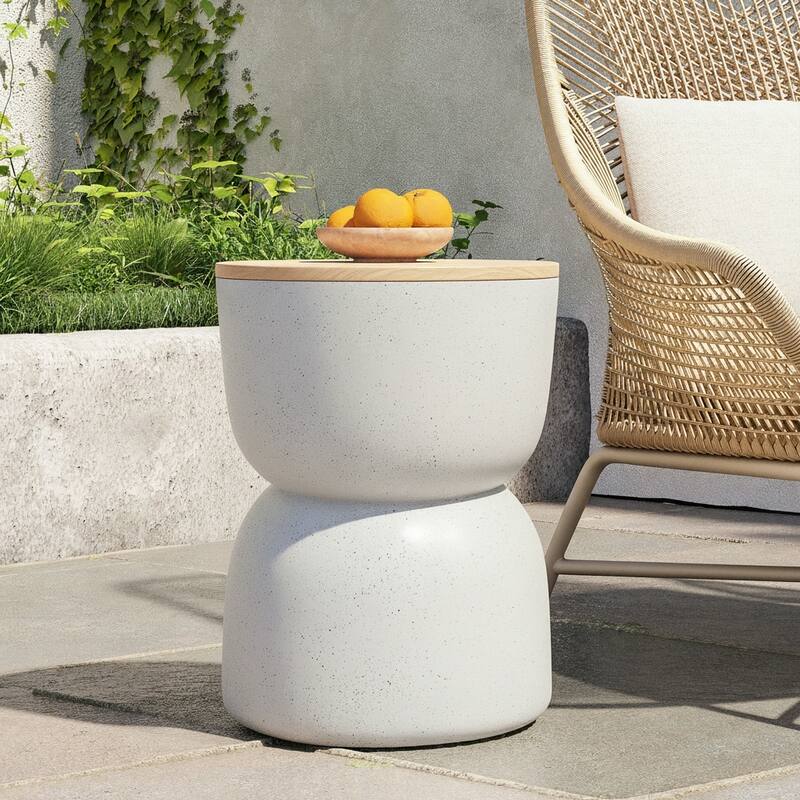 Christopher Knight Home - Modern MGO Side Table with Storage Function - 15.75 Inch - 15.75" - 15.75"