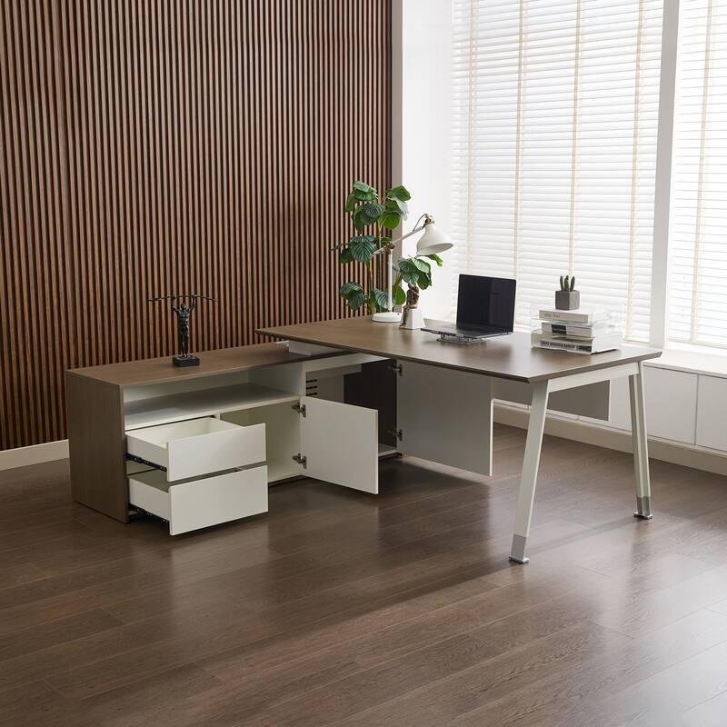 Executive Office Suite BIFMA-Certified Ergonomic Chair & Manager Desk