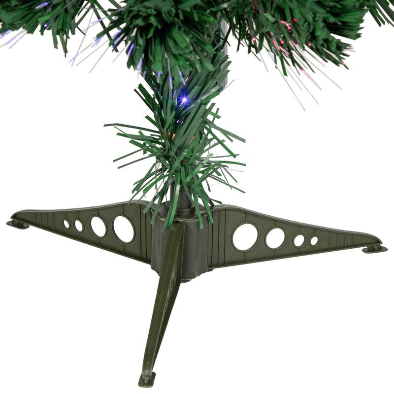 2' Pre-Lit Medium Color Changing Fiber Optic Artificial Christmas Tree - 2 Foot