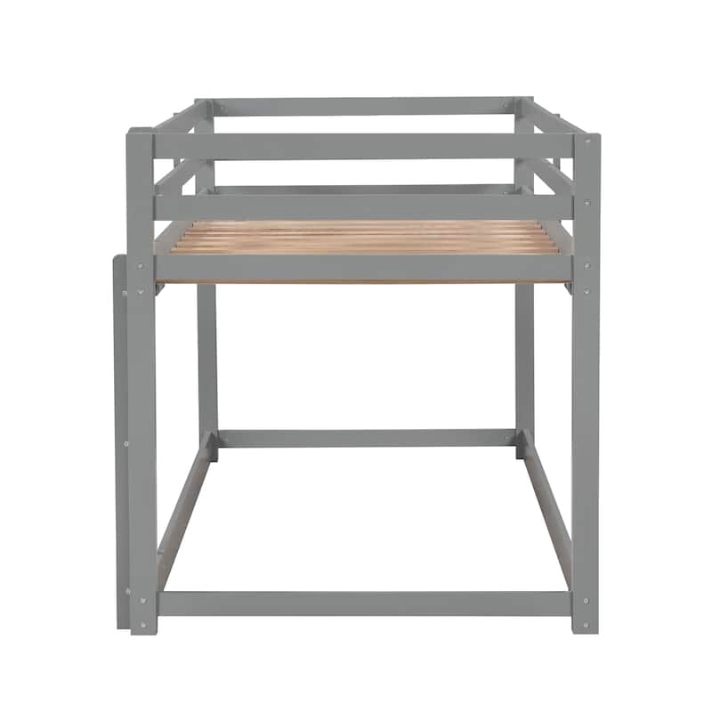 Floor Bunk Bed with Ladder