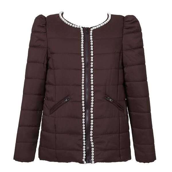 Shop Richie House Girls Winter Jacket With Pearls On Sale