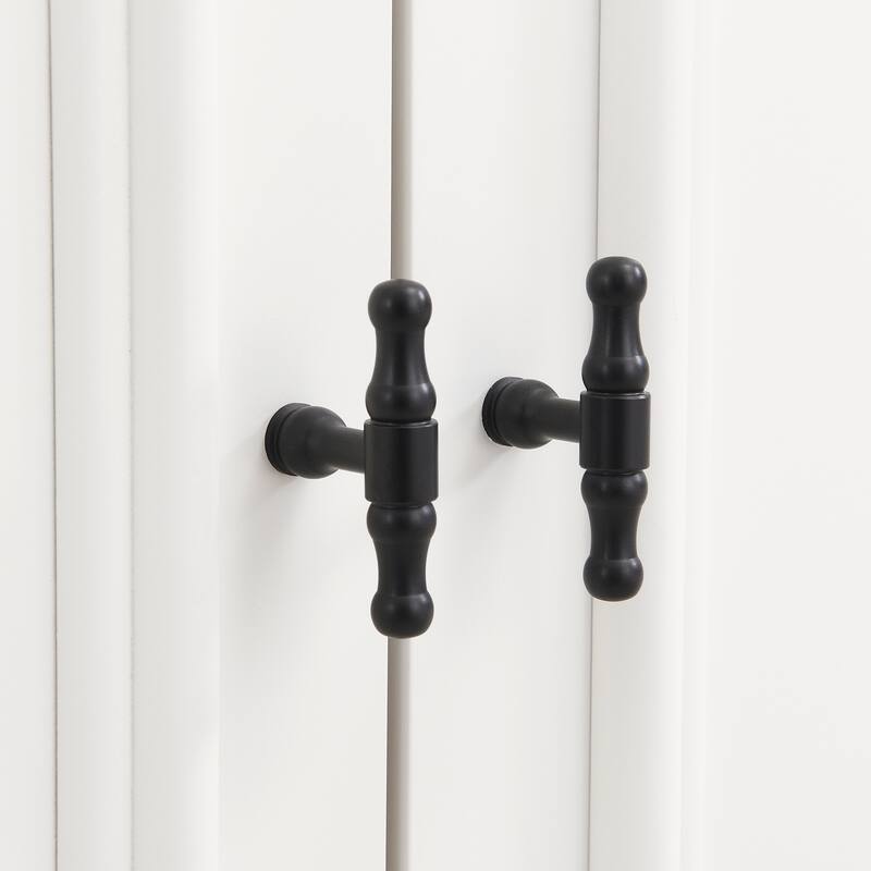 4-Piece Wall Unit Entertainment Center with Bookshelf for TVs Up to 70", Mid-Century Modern 97.4" TV Stand with Adjustable Shelf