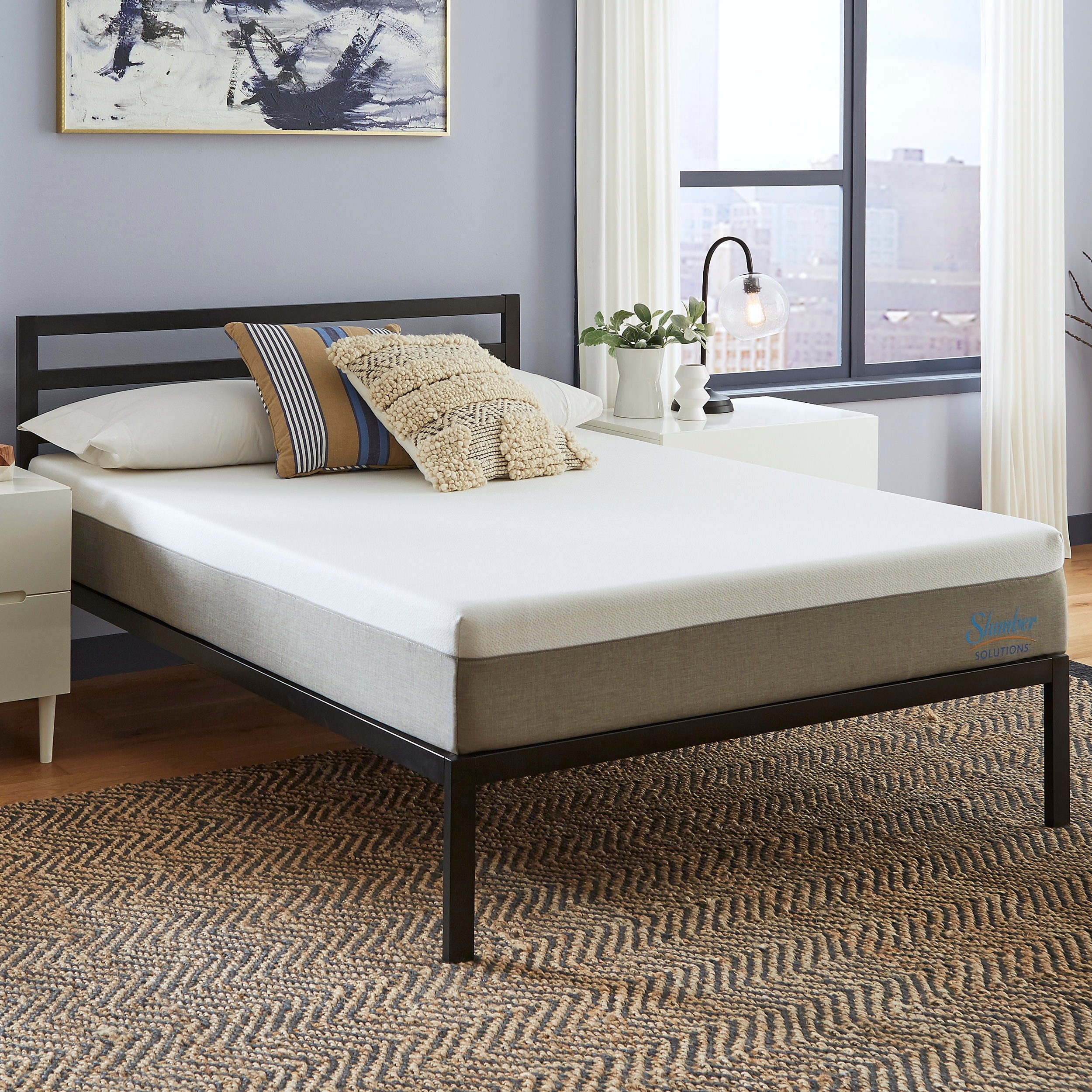 Slumber Solutions Essentials 10-inch Gel Memory Foam Mattress - White