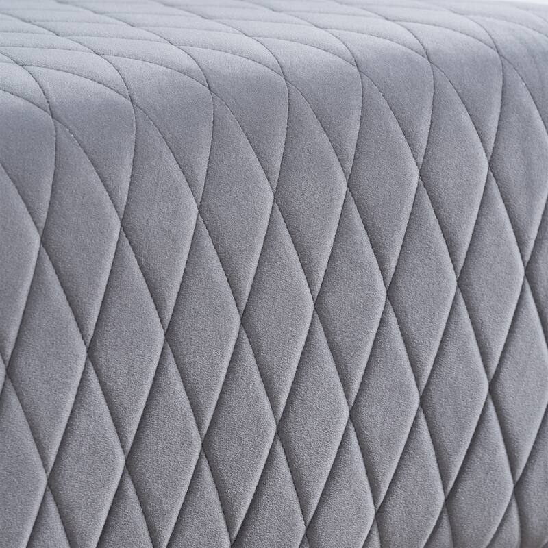 GDFStudio - PU Upholstered High-Back Accent Chair with Wood Legs