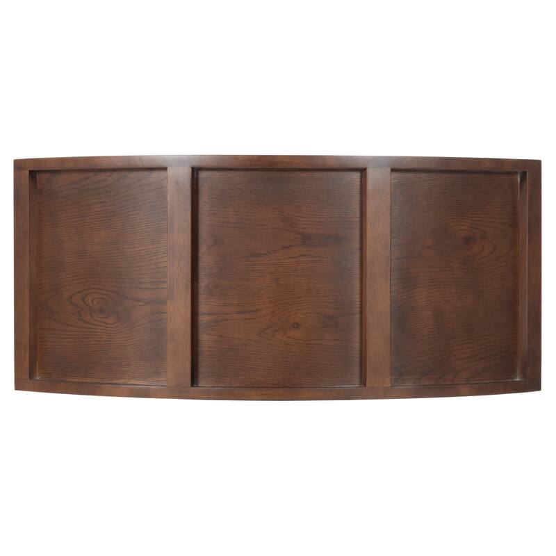 SAFAVIEH Couture Elladora Ribbed Front Wood Bookcase - 34"W x 15"D x 76"H