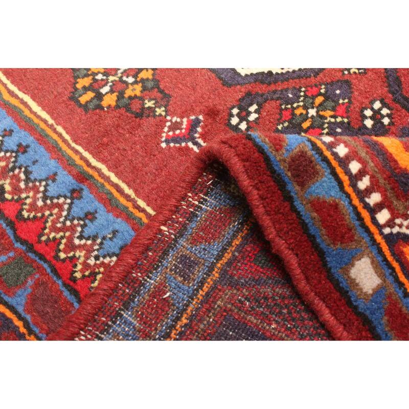 ECARPETGALLERY Hand-knotted Andelz Dark Red Wool Rug - 4'5 x 6'5