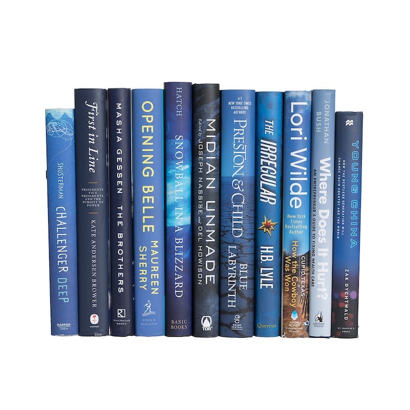 Books Blue Decorative Accessories: Blue Jean Dust Jacket ColorPak