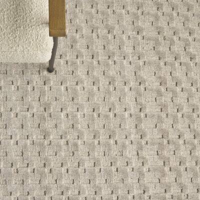 EXQUISITE RUGS Monroe Silk Hand-loomed Bamboo Silk Light Taupe Area Rug.
