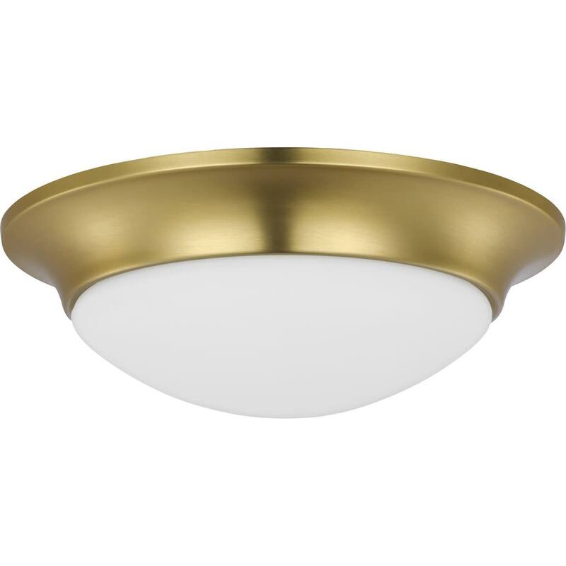Progress Lighting 12" Wide Flush Mount Bowl Ceiling Fixture - Satin Brass