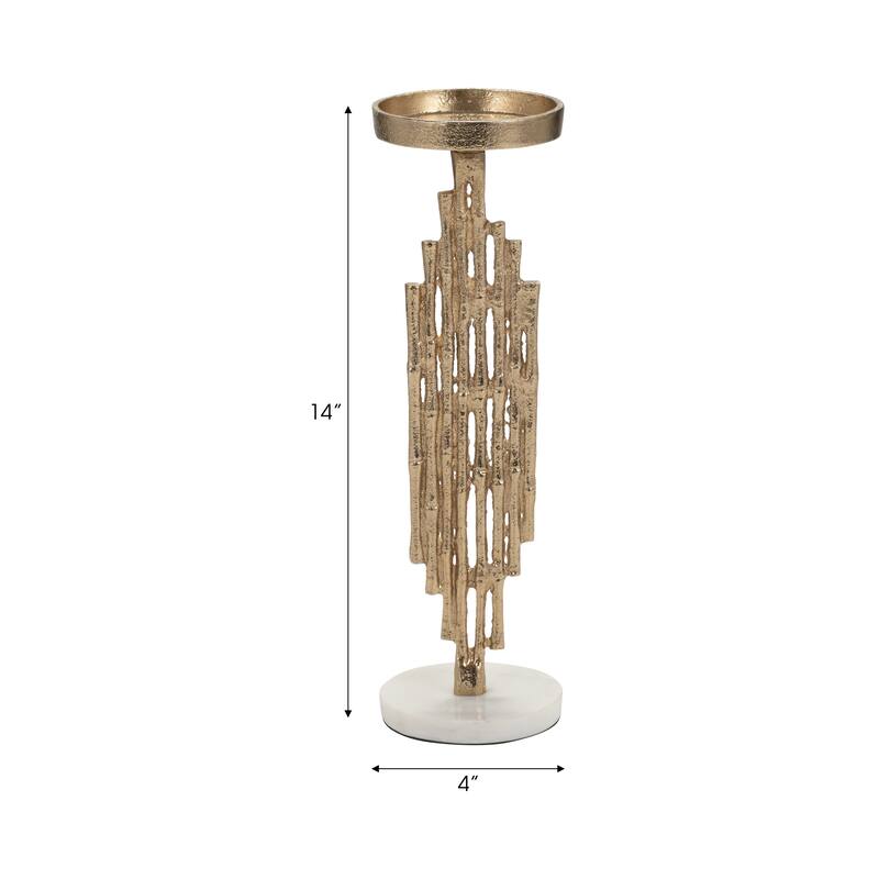 Sagebrook Home Elegance Redefined - Chic Sculptural Candle Holder for Enlightening Ambiance, Home Decor Statement Piece