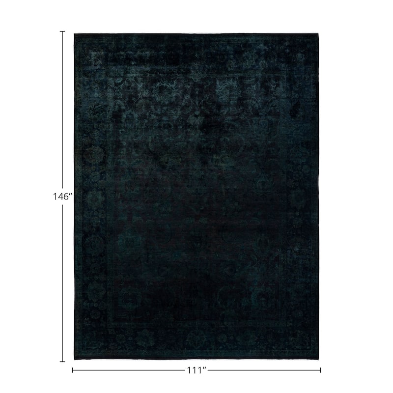 Fine Vibrance, One-of-a-Kind Hand-Knotted Area Rug - Brown, 9' 3" x 12' 2" - 9' 3" x 12' 2"