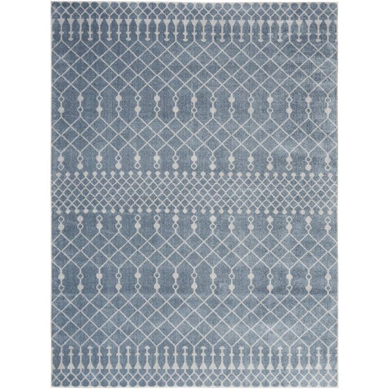 HomeRoots Moroccan Bohemian Rectangle Area Rug - 72.00 in. x 48.00 in. x 0.25 in.