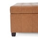 preview thumbnail 50 of 51, Veronica Contemporary Tufted Leather Storage Ottoman by Christopher Knight Home