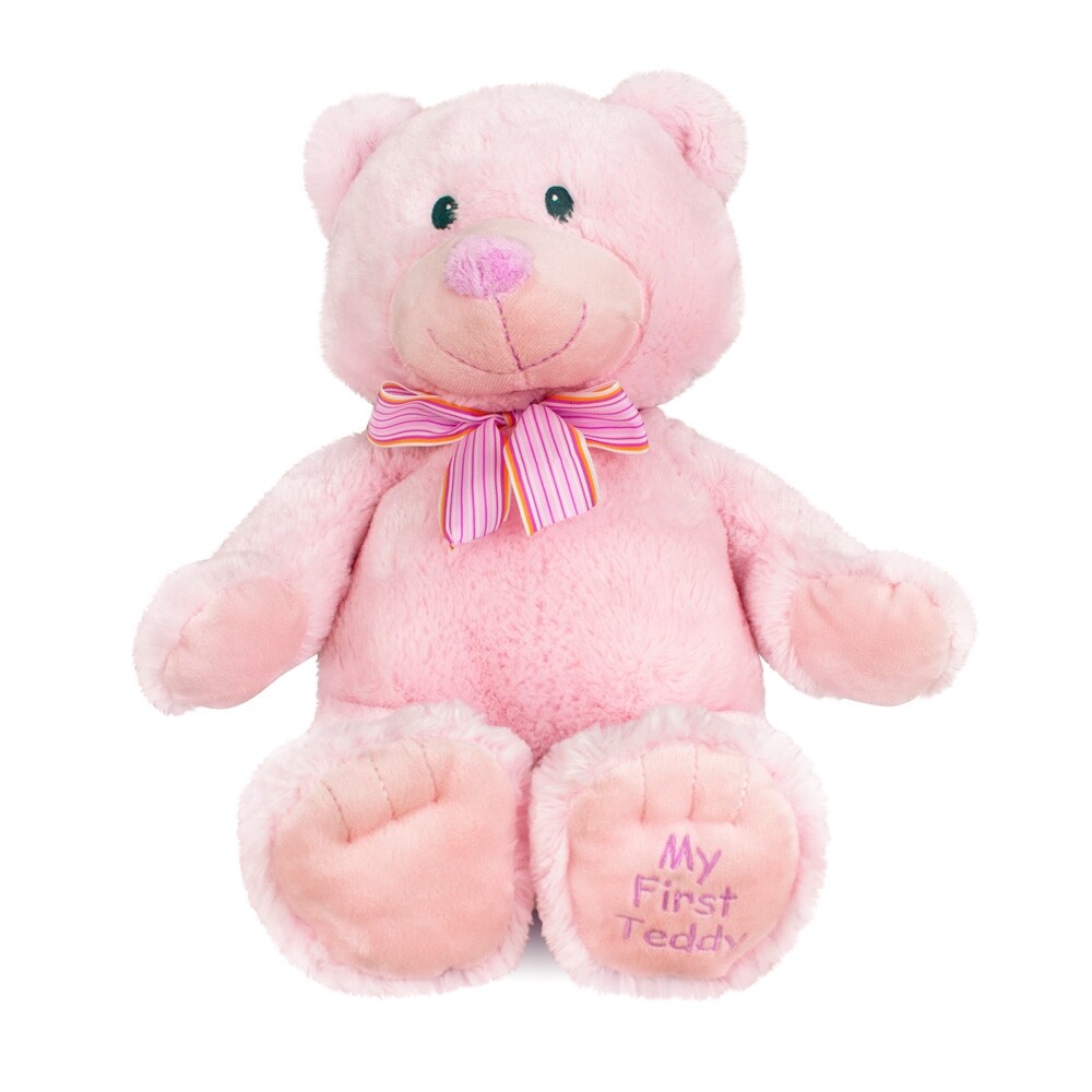 peach teddy bear
