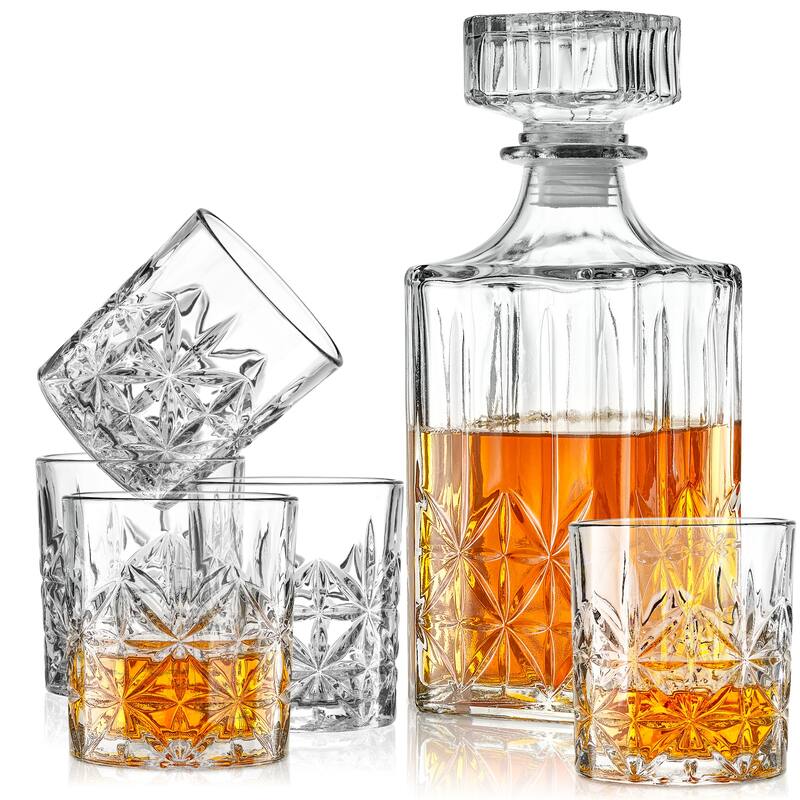 Luisville Whiskey Set - Set of 7 - 11"W x 21"D x 10"H