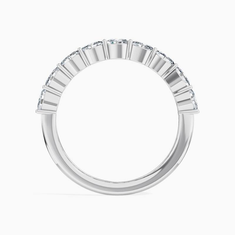 Auriya 14k Gold Oval East-West Lab Grown Diamond Half Eternity Band 0.90 - 3.75 ct. tw. (F-G, VS)