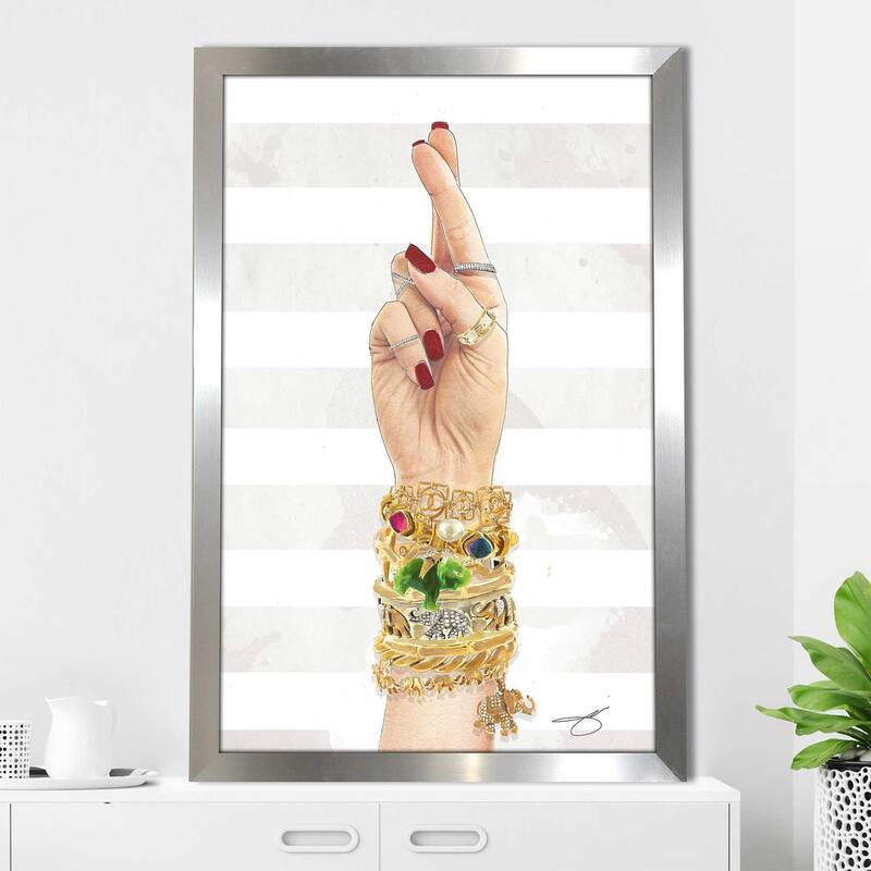 "Fingers Crossed" by Jodi Print on Acrylic